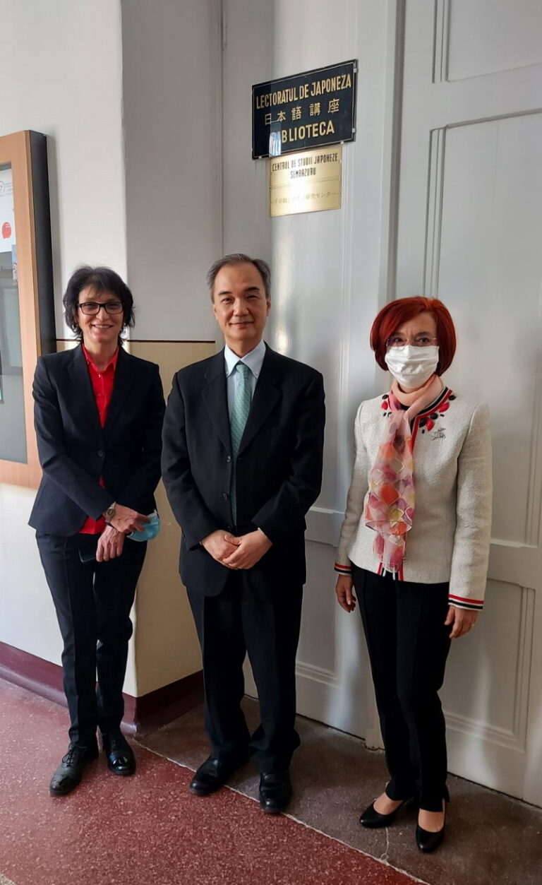 Dl. Consilier Tatsuo Kitagawa (Ambasada Japoniei) în vizită la Centrul de studii japoneze Sembazuru (Facultatea de Litere, UBB)