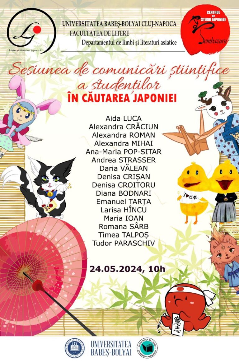 În căutarea Japoniei – Sesiunea științifică a studenților – 2024