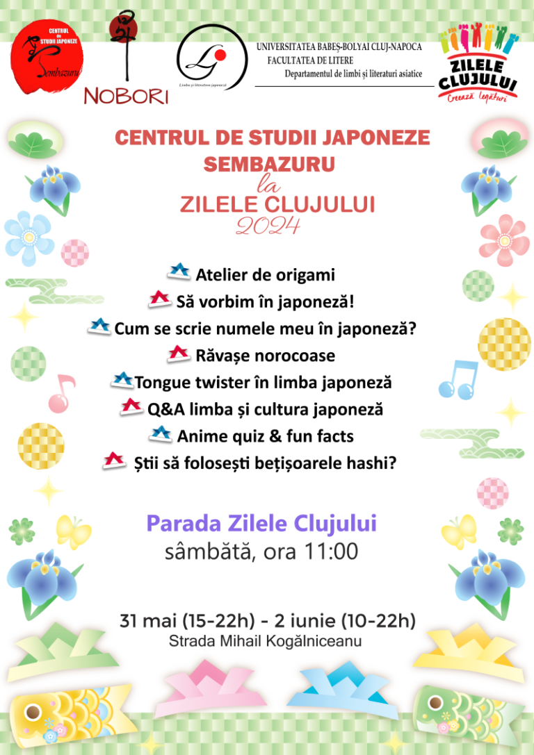 Centrul de studii japoneze Sembazuru la Zilele Clujului