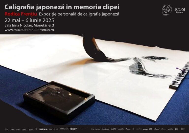 Rodica Frențiu – Caligrafia japoneză în memoria clipei (Expoziție personală de caligrafie japoneză, Muzeul Național al Țăranului Român, București)