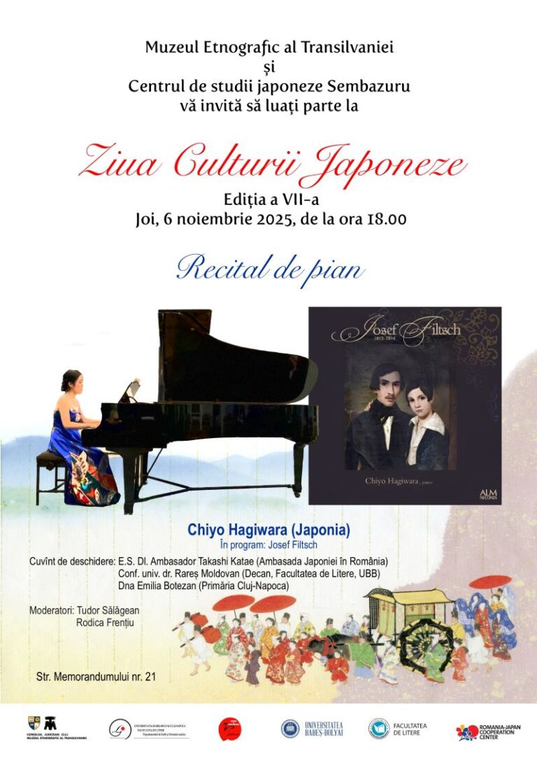 Ziua culturii japoneze_Pianista Chiyo Hagiwara (Tokyo) își lansează Cd-ul Luminile uitate ale romantismului – universul lui Josef Filtsch (premieră mondială absolută)