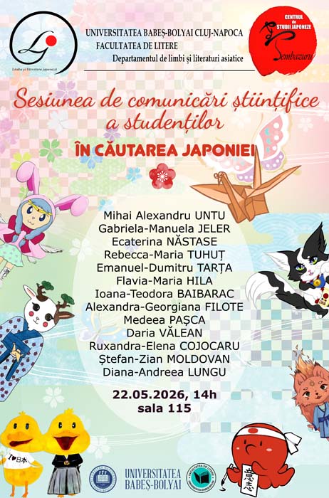 În căutarea Japoniei – Sesiunea științifică a studenților și masteranzilor