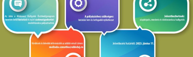 Makovecz Hallgatói Ösztöndíjprogram 2023 – kutatási és nyári gyakorlat mobilitások