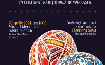 Conf. univ. dr. Eleonora Sava: „Sărbătoarea Paștelui: sensuri și simboluri în cultura tradițională românească”, 26 aprilie 2024, Muzeul Memorial David Prodan
