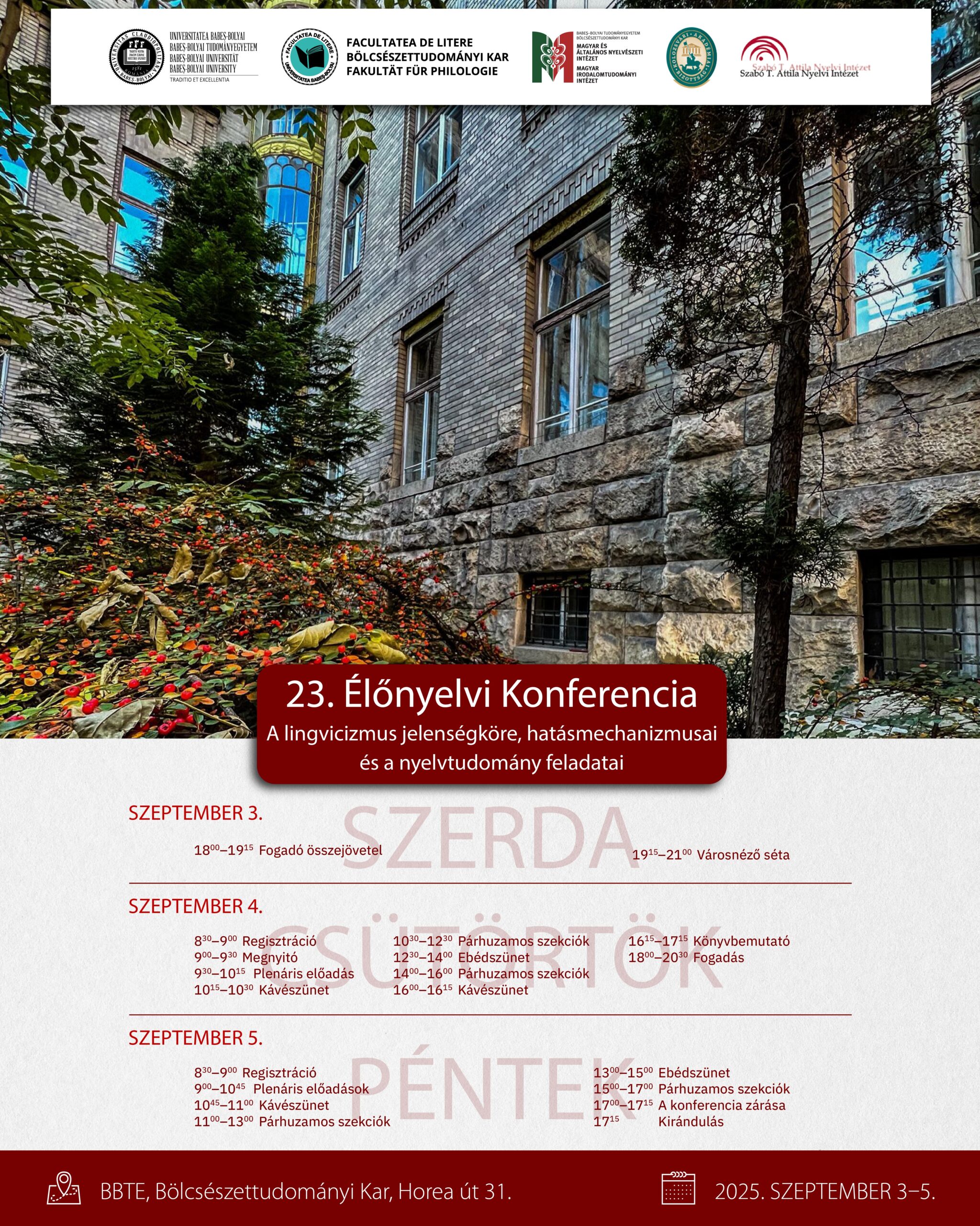 23. Élőnyelvi Konferencia