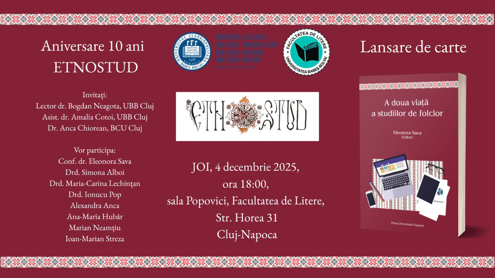 AFIȘ ANIVERSARE ETNOSTUD